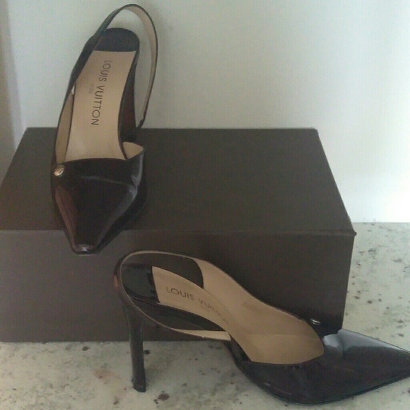 Authentic Louis Vuitton Vernis Slingbacks - Picture 2 of 6